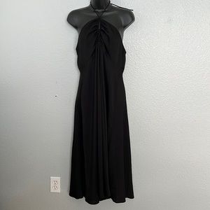 Banana Republic black halter top black dress M - NWT